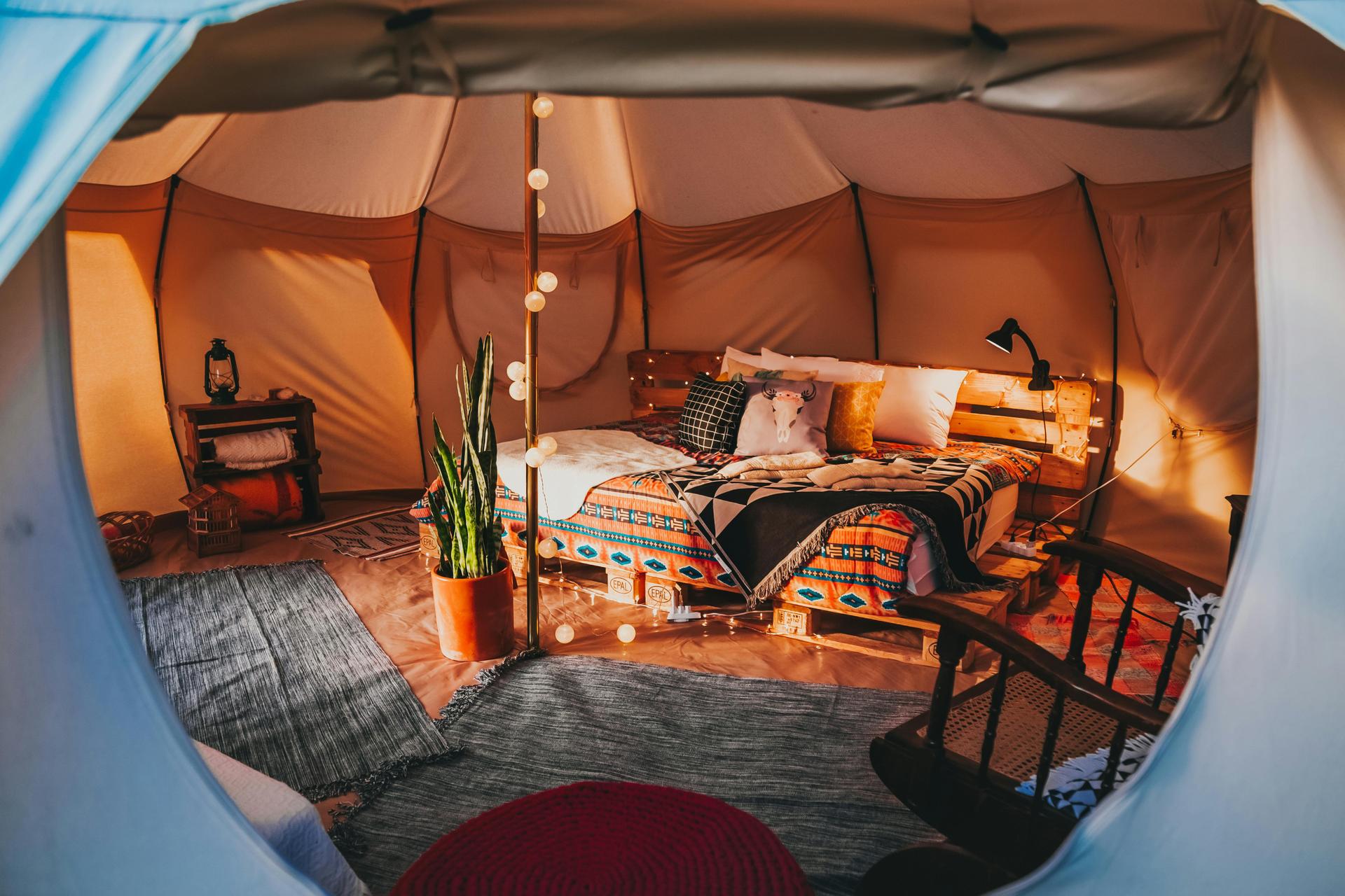Luxury tent in Africa